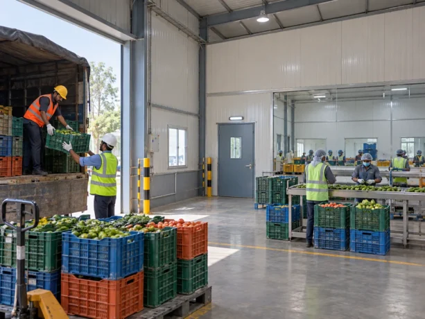 Raiganj Produce Receiving Sandwich Panel Facility