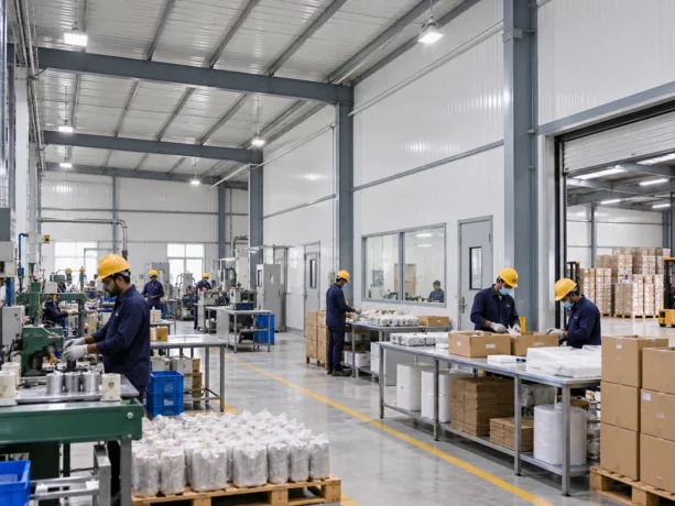 Sambhal Manufacturing Packing Sandwich Panel Facility