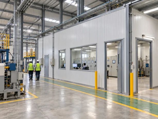 Satna Industrial Control Room Sandwich Panel Partitions