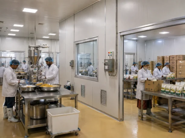 Solan Sandwich Panel Food Processing Space