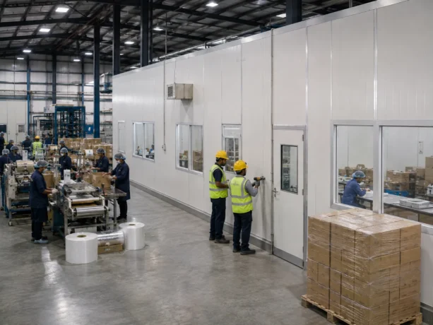 Solan Sandwich Panel Packaging Factory Partition