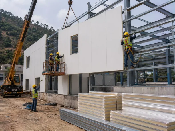 Una Sandwich Panel Installation Project