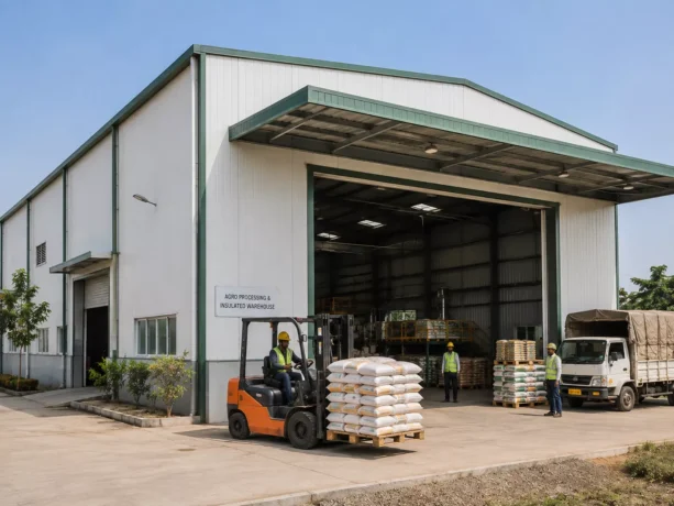 Wardha Sandwich Panel Agro Processing Warehouse