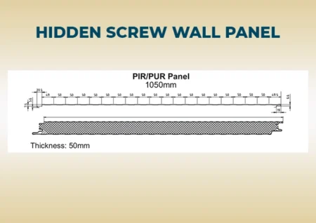 PUF/PIR Hidden Screw Wall Panels