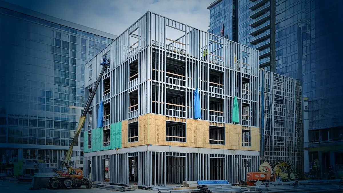 An Image Showing A Completed Lgsf Building Surrounded By Green Elements Or A General Image Depicting Sustainability
