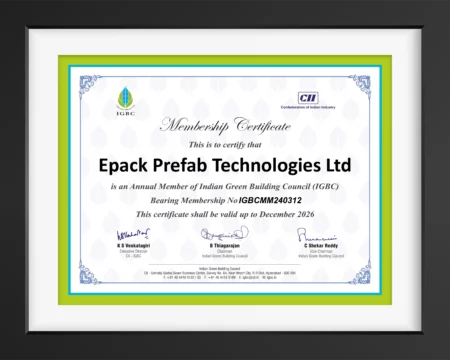 Igbc Epack Prefab Technologies Certificate