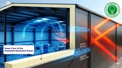 Why Insulated Sandwich Panels Are Becoming Essential For Energy Efficient Industrial Buildings In India
