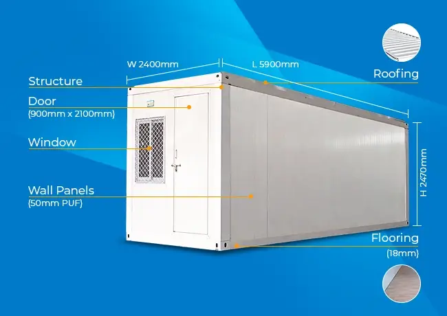 Z Type Modular Cabins Technical Specifications