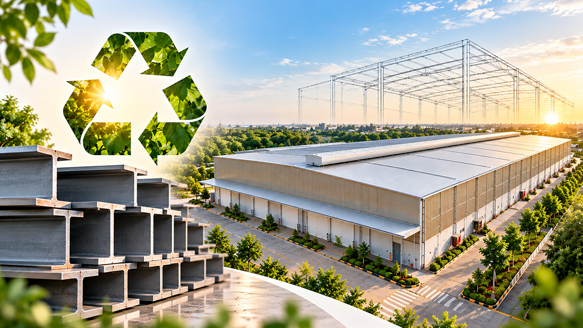 Green and sustainable pre-engineered steel building in India